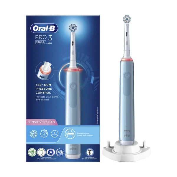 Oral B Pro 3 Sensitive Clean Elektrisk Tandbørste 3200S 4 Oral B Pro 3 Sensitive Clean Elektrisk Tandbørste 3200S - Billede 2