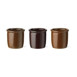 Knabstrup Keramik Syltekrukke - 3 Stk.