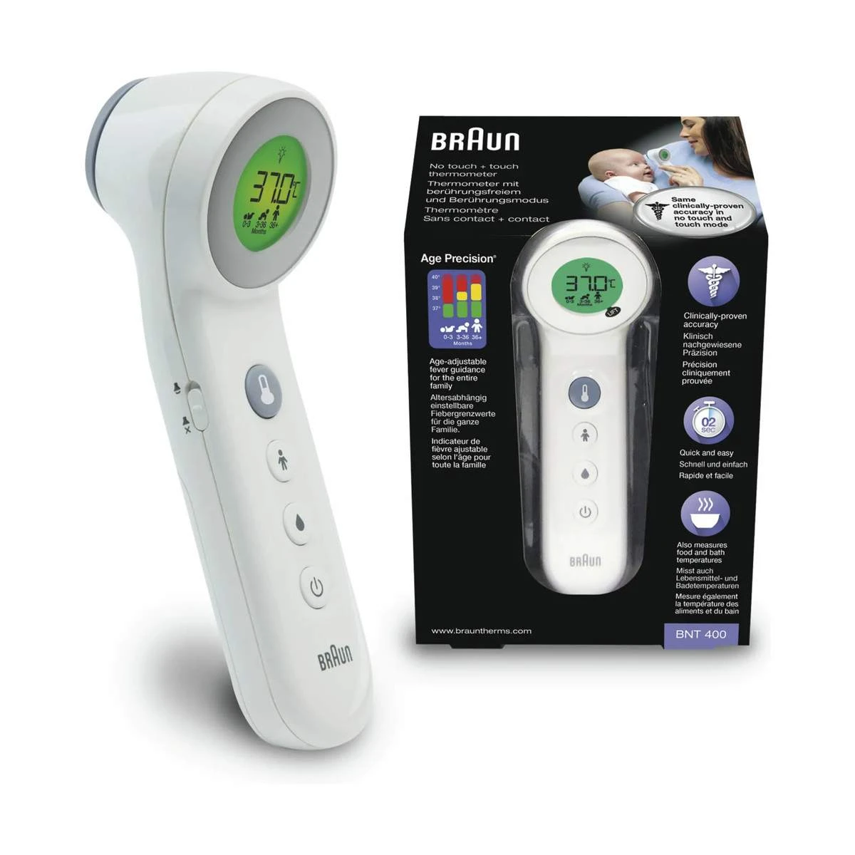 Braun No Touch Termometer BNT400EE 3 Braun No Touch Termometer BNT400EE