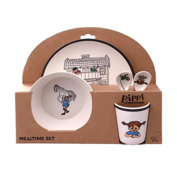 Spisesæt Pippi Langstrømpe 3 Spisesæt Pippi Langstrømpe
