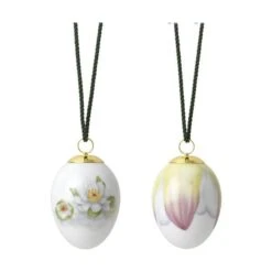 Royal Copenhagen Påskeæg 2023 - Åkande Og Åkande Blade - 2 Stk.