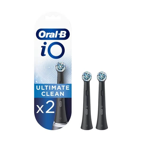 Oral B IO Ultimate Clean Black Tandbørstehove - 2 Stk. 3 Oral B IO Ultimate Clean Black Tandbørstehove - 2 Stk.