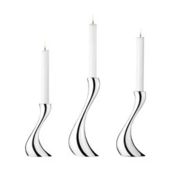 Georg Jensen Cobra Lysestagesæt - 3 Stk.